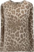 Yaya Top Print Beige dames