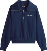 Tommy Hilfiger Zip-Sweater Classic Scipt Fleece Navy dames
