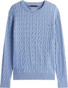 Tommy Hilfiger Gebreide Trui Classic Cable Hemelsblauw heren