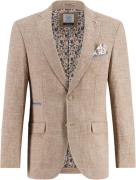 A Fish Named Fred Blazer Structure Beige heren