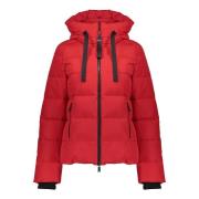 Geisha Gewatteerde Jas Kort Rood dames