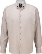 Giordano Overhemd Loretto Structured Bruin heren