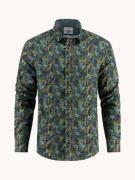 A Fish Named Fred Overhemd Watercolor Highland Groen heren