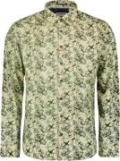 No Excess Shirt Stretch Allover Printed Antraciet heren