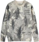 Scotch & Soda Pullover Printed Wit heren