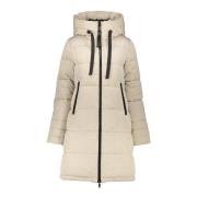Geisha Gewateerde Jas Lang Beige dames