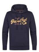 Petrol Sweater Hooded Navy heren