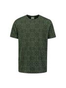 No Excess T-Shirt Allover Printed Ga Groen heren