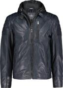 Donders 1860 Leren Jas Navy heren