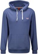 Superdry Hoodie essential logo Navy heren