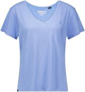 Superdry T-shirt Slub Blauw dames