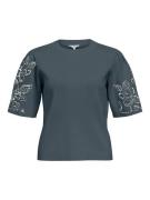 Object Gebreide Pullover Flora Petrol dames