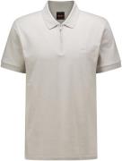 Boss Orange Polo Passerzip Grijs heren