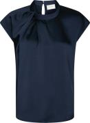 Neo Noir Top Fleur Drapy Navy dames