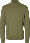 Selected Homme Half-zip Trui Berg Groen heren