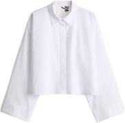 Opus Boxy Overhemdblouse Fazira  Wit dames