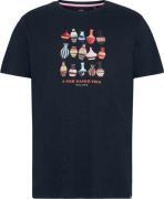 A Fish Named Fred T-shirt Vase Navy heren