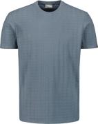 No Excess T-Shirt Solid Relief Blauw heren