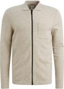 Cast Iron Vest van Wolblend met ritssluiting Grijs heren