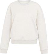 Yaya Sweater met opgestikte tekst Grijs dames