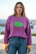 Miss Goodlife Sweater Namaste Paars dames