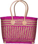 Bomont Rieten Mand Fuchsia dames