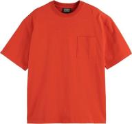Scotch & Soda T-shirt 3 Crosses Rood heren