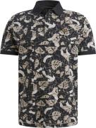 Pme Legend Polo Printed fine pique Blauw heren