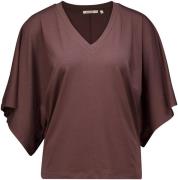 Zusss Top V hals Bruin dames