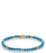 Rebel and Rose Armbanden Turquoise Delight - 4mm yellow gold plated Tu...