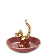 Balvi Decoratieve objecten Ring Holder Gatto Goudkleurig