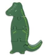 Trixie Baby Accessoires Wooden body puzzle Mr. Crocodile Groen