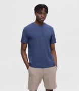 Selected Homme T-shirts Aspen Mini Str Short Sleeve O-Neck Tee Blauw