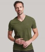 Superdry T-shirts Organic Cotton Essential Logo V-Neck T-Shirt Donkerg...