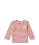 Noppies Babykleding Boys Tee Travilah Long Sleeve Stripe Oranje