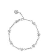 Bracelet With Shell Structured Hearts 22463S