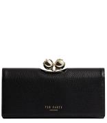 Roosali Rose Detail Leather Large Bobble Purse