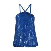 Sleeveless Tops P.a.r.o.s.h. , Blue , Dames