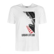 T-shirt stedelijk leven lhu Les Hommes , White , Dames