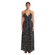 Maxi Jurk Forte Forte , Black , Dames