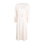 Witte Alice Midi Jurk met Riem Rodebjer , White , Dames