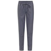 Vegan leren broek met taillekoord Knit-ted , Blue , Dames