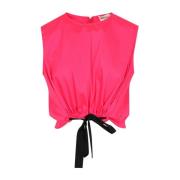 Sleeveless Tops Semicouture , Pink , Dames