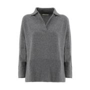 V-neck Knitwear Fedeli , Gray , Dames