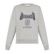 Sweatshirt met logo Ambush , Gray , Dames