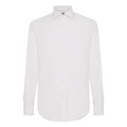 Slim Fit Stretch Katoenen Overhemd Boggi Milano , White , Heren