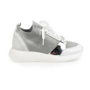 Sneakers met merkdetails Baldinini , White , Dames