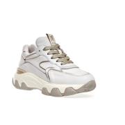 Hyperactive Wit en Platina Leren Sneakers - 36 Hogan , White , Dames