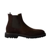 Keith Brown Suede Chelsea Laarzen Scarosso , Brown , Heren