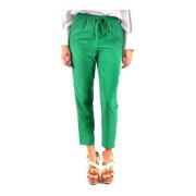 Groene hoog getailleerde sportieve broek RED Valentino , Green , Dames